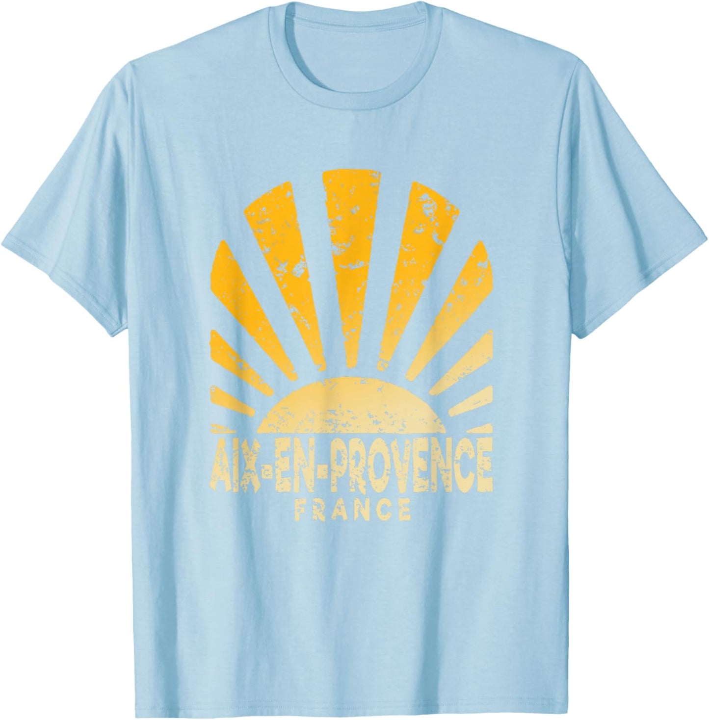 Aix-en-Provence France - Aix-en-Provence Sunshine T-Shirt - T-Shirt | Light Blue
