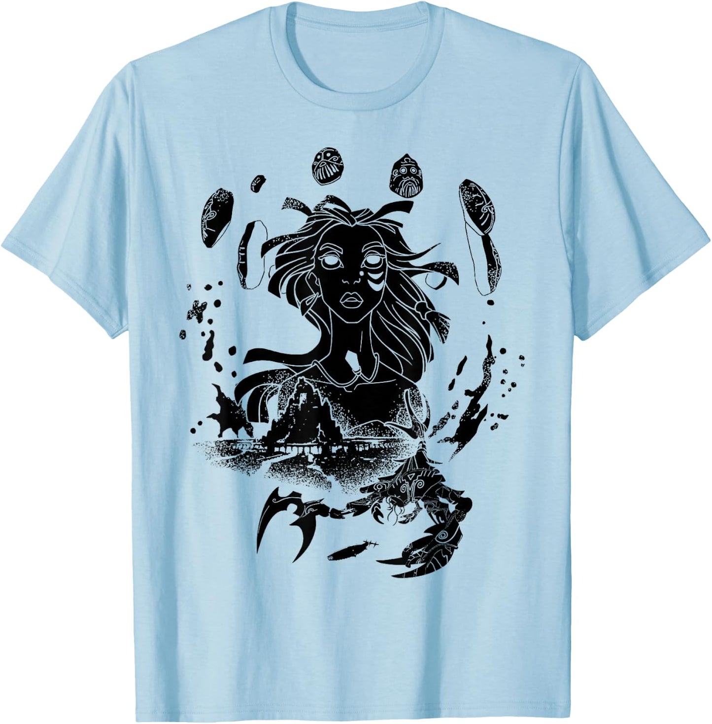 Disney Atlantis: The Lost Empire Kida Heart of Atlantis Small T-Shirt - T-Shirt | Light Blue