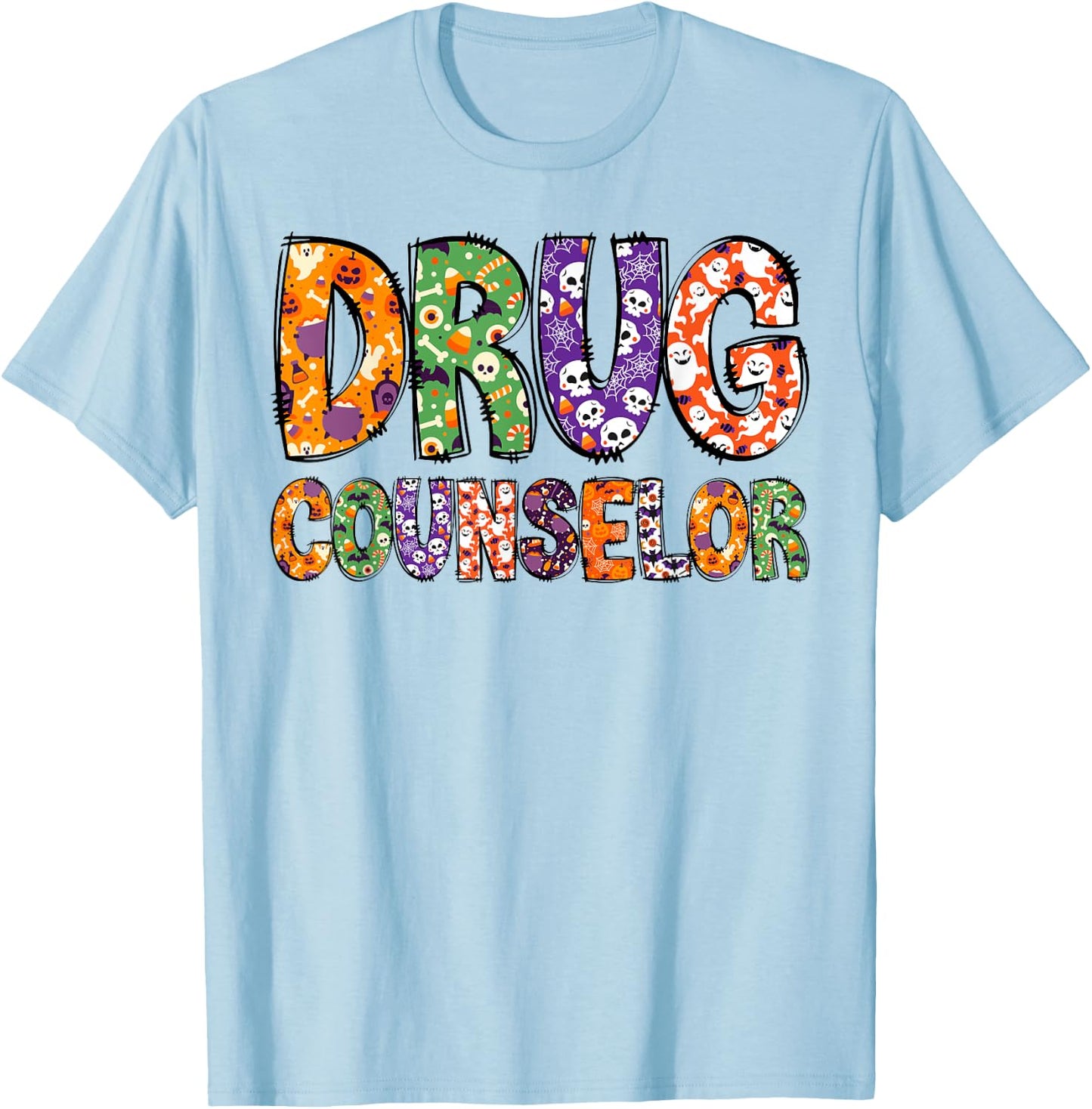 Funny Drug Counselor Halloween Costumes Woman T-Shirt - T-Shirt | Light Blue