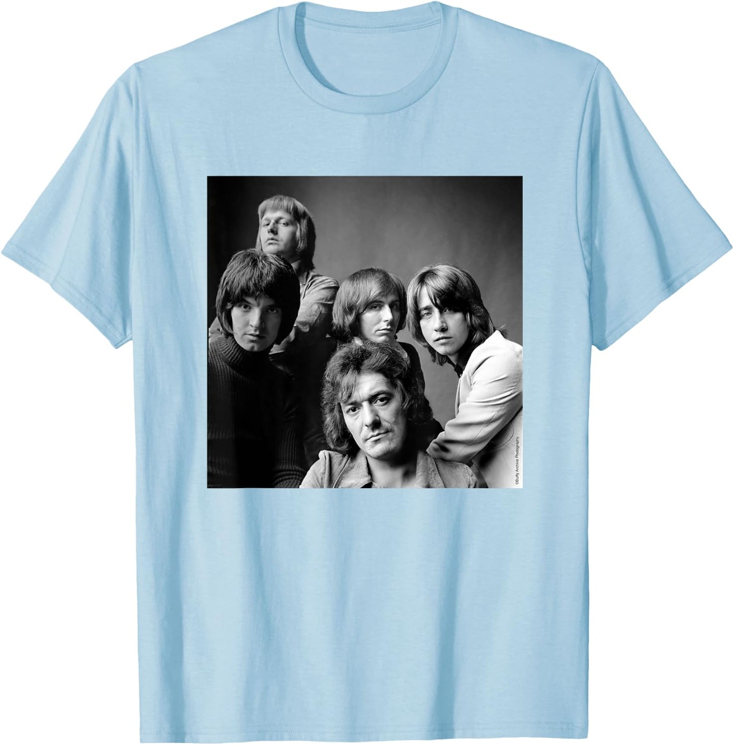 Duffy Archive Photography The Hollies Band Portrait 1972 T-Shirt - T-Shirt | Light Blue