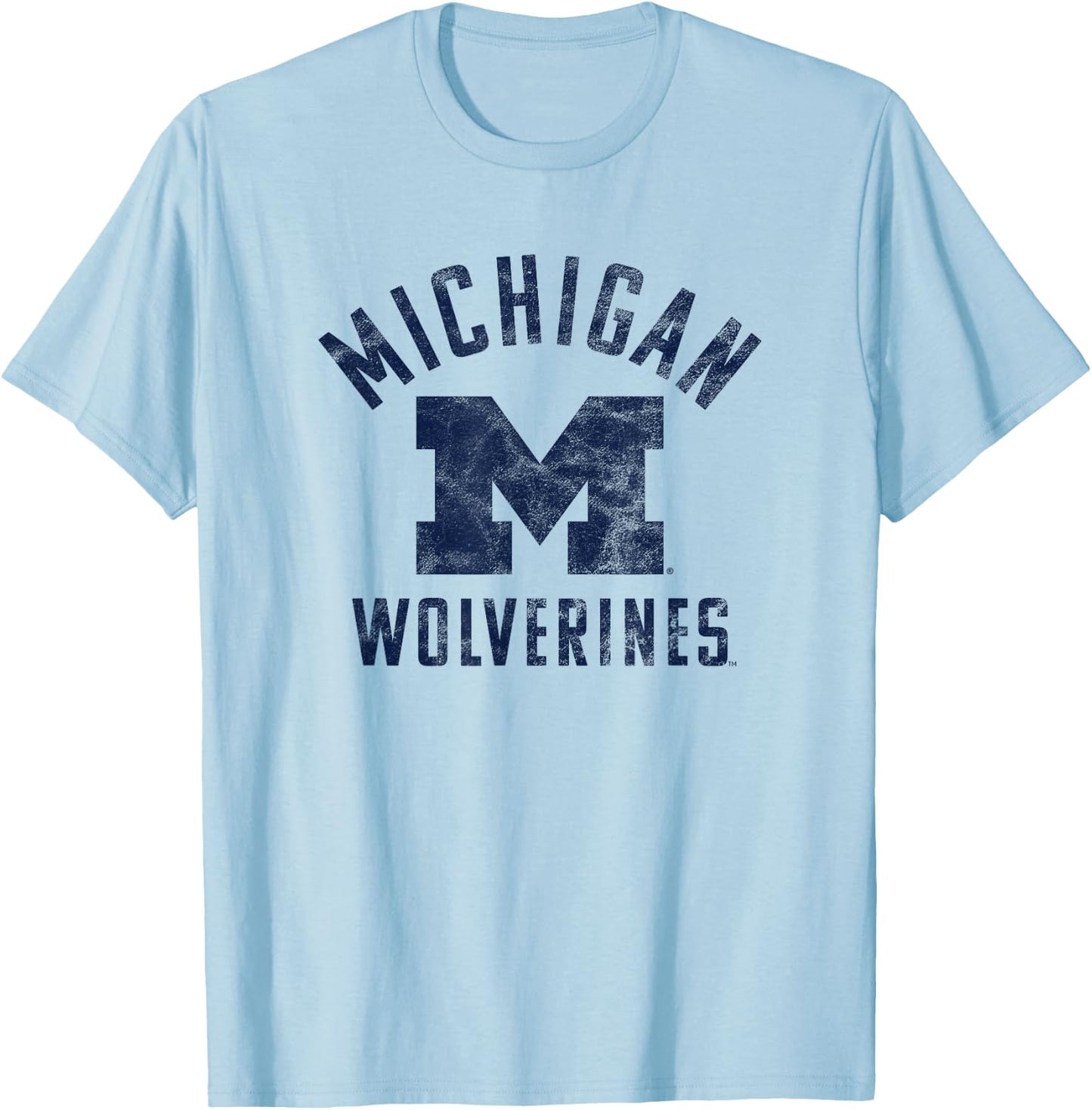 University of Michigan Wolverines U of M Large T-Shirt - T-Shirt | Light Blue