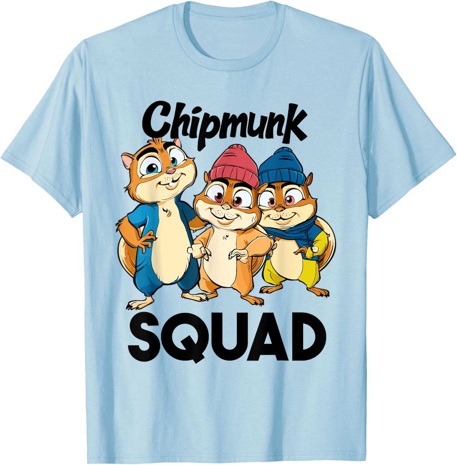 Chipmunk Squad for Chipmunk Lover Shirt Cool Chipmunk T-Shirt - T-Shirt | Light Blue