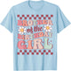 Brother of The Birthday Girl Family Groovy Birthday Party T-Shirt - T-Shirt | Light Blue
