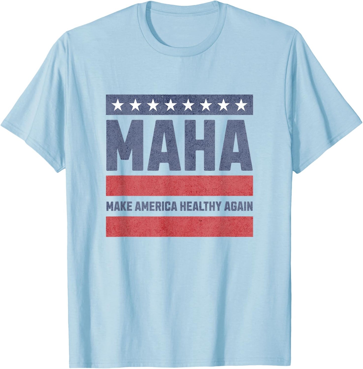 MAHA - Make America Healthy Again T-Shirt - T-Shirt | Light Blue