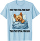 Norwich Terrier Sleeping Pajamas Nightgown T-Shirt - T-Shirt | Light Blue