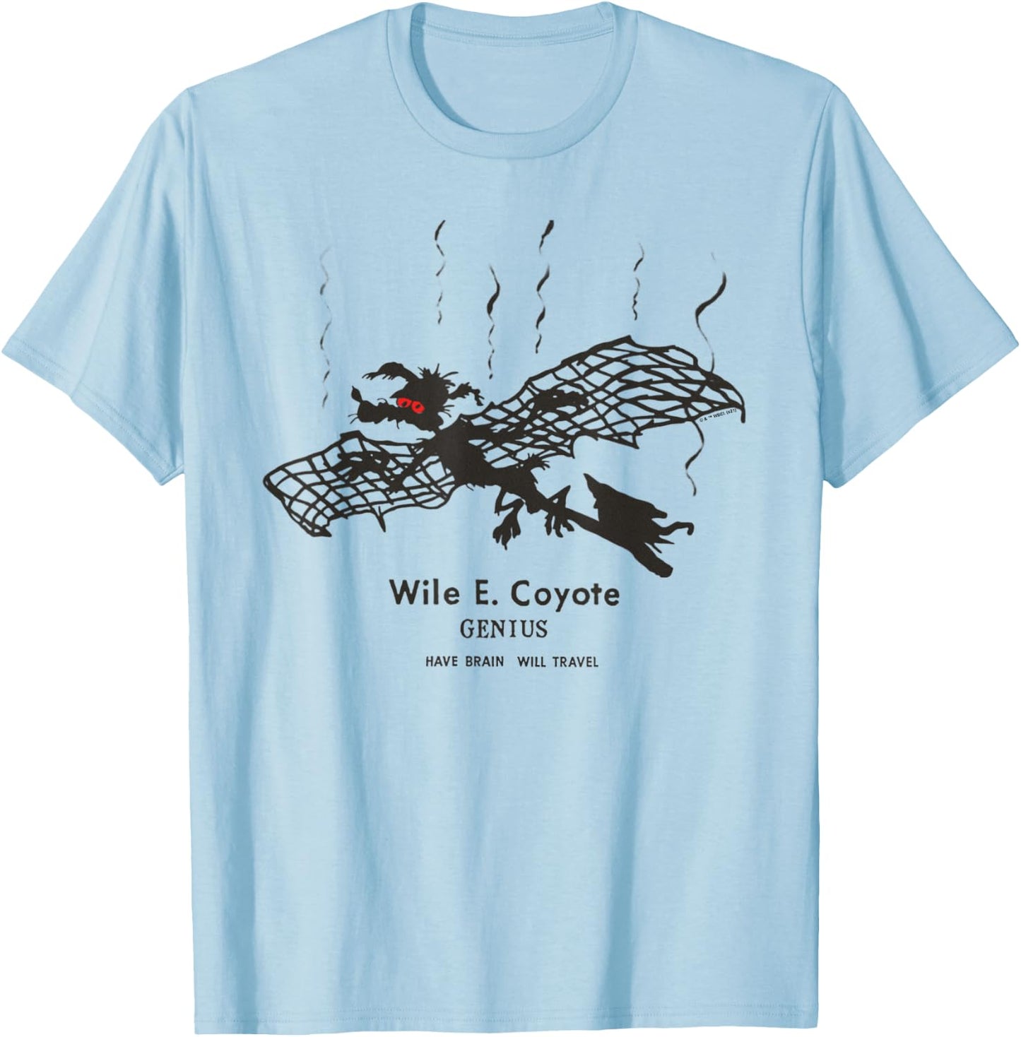 Looney Tunes Wile E. Coyote Crispy Flier T-Shirt - T-Shirt | Light Blue
