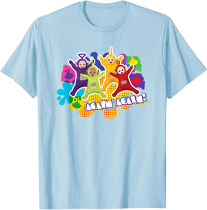 Teletubbies Again Group Jump T-Shirt - T-Shirt | Light Blue