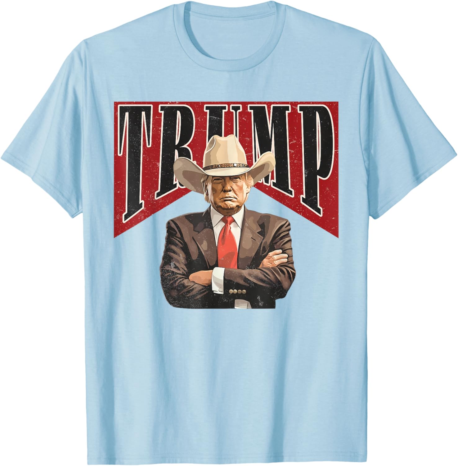 Western Trump Cowboy Take America Back Trump Daddy Men T-Shirt - T-Shirt | Light Blue