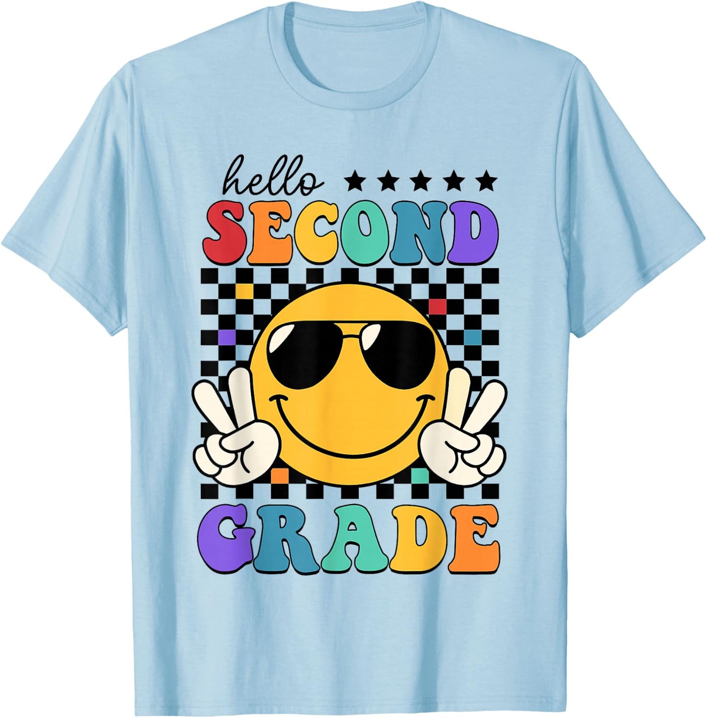 2nd Grade Teacher Shirts, First Day Second Grade Shirt Girls T-Shirt - T-Shirt | Light Blue