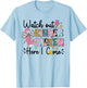 Kids Watch Out Kindergarten Here I Come First Day Of School T-Shirt - T-Shirt | Light Blue