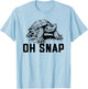 Oh Snap! Funny Snapping Turtle Ironic Animal T-Shirt - T-Shirt | Light Blue