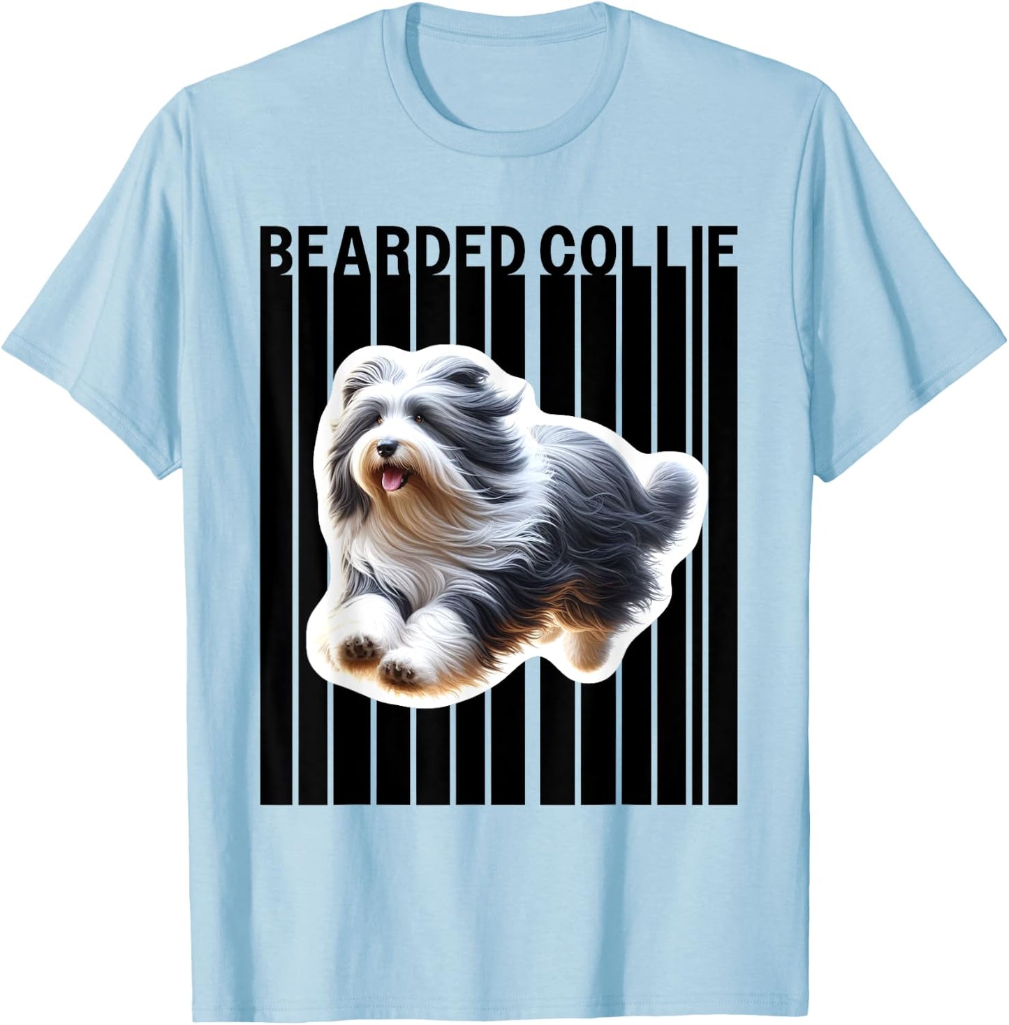 Bearded Collie dog lovers T-Shirt - T-Shirt | Light Blue