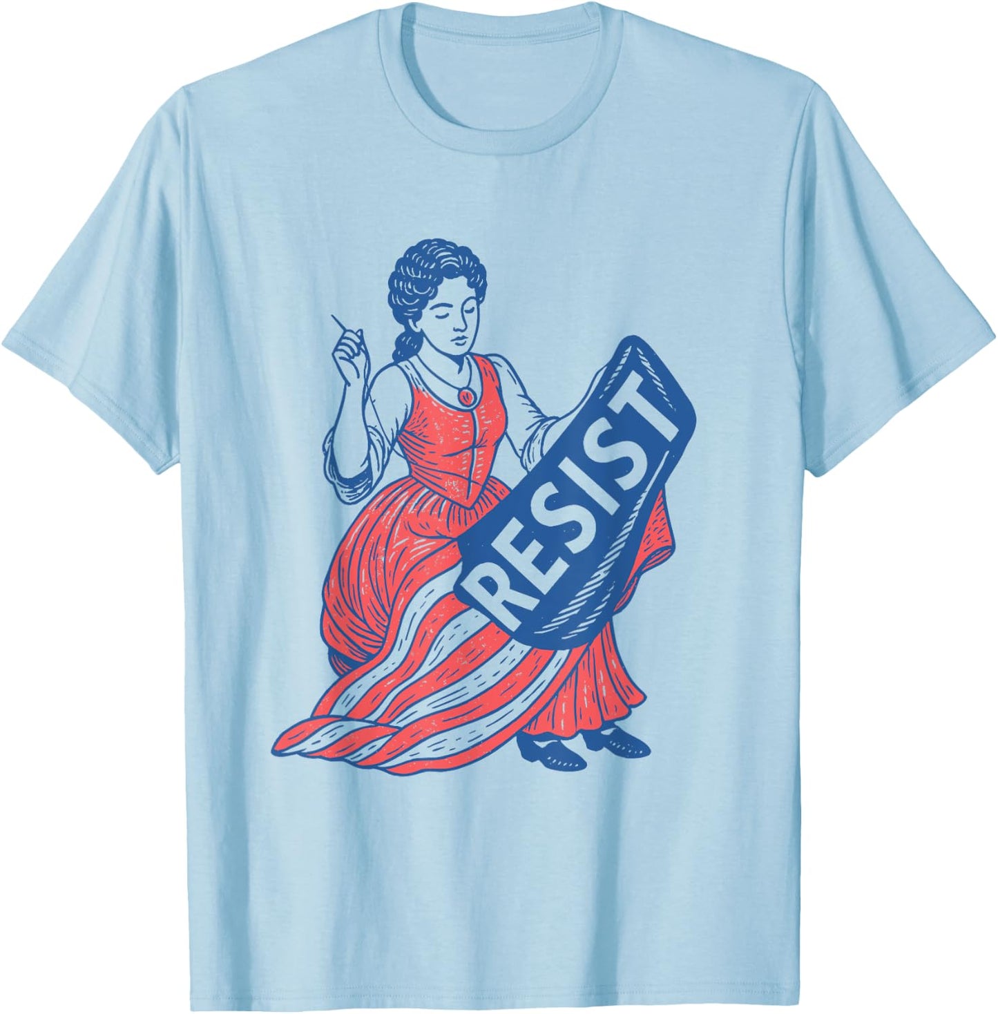 Feminist 4th Of July T-Shirt - T-Shirt | Light Blue