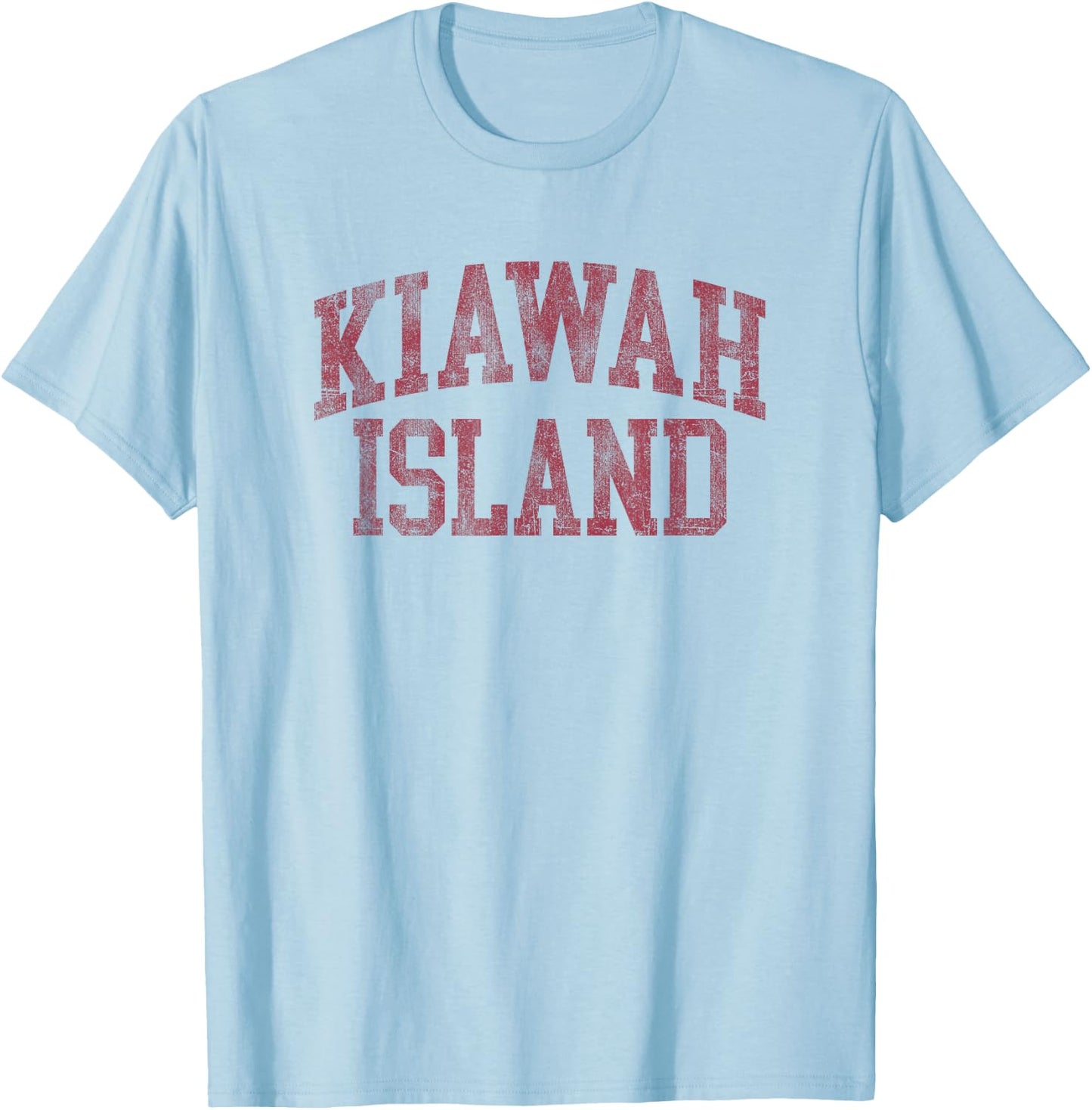 Kiawah Island South Carolina Souvenir Retro Preppy Throwback T-Shirt - T-Shirt | Light Blue