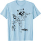 Marvel Guardians of The Galaxy Vol 2 Rocket & Groot Sketch T-Shirt - T-Shirt | Light Blue