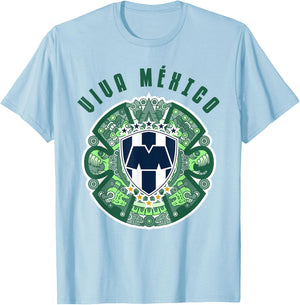 Rayados de Monterrey supports the Mexican team Let's go tri! T-Shirt - T-Shirt | Light Blue