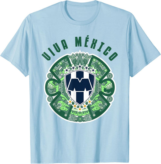 Rayados de Monterrey supports the Mexican team Let's go tri! T-Shirt - T-Shirt | Light Blue