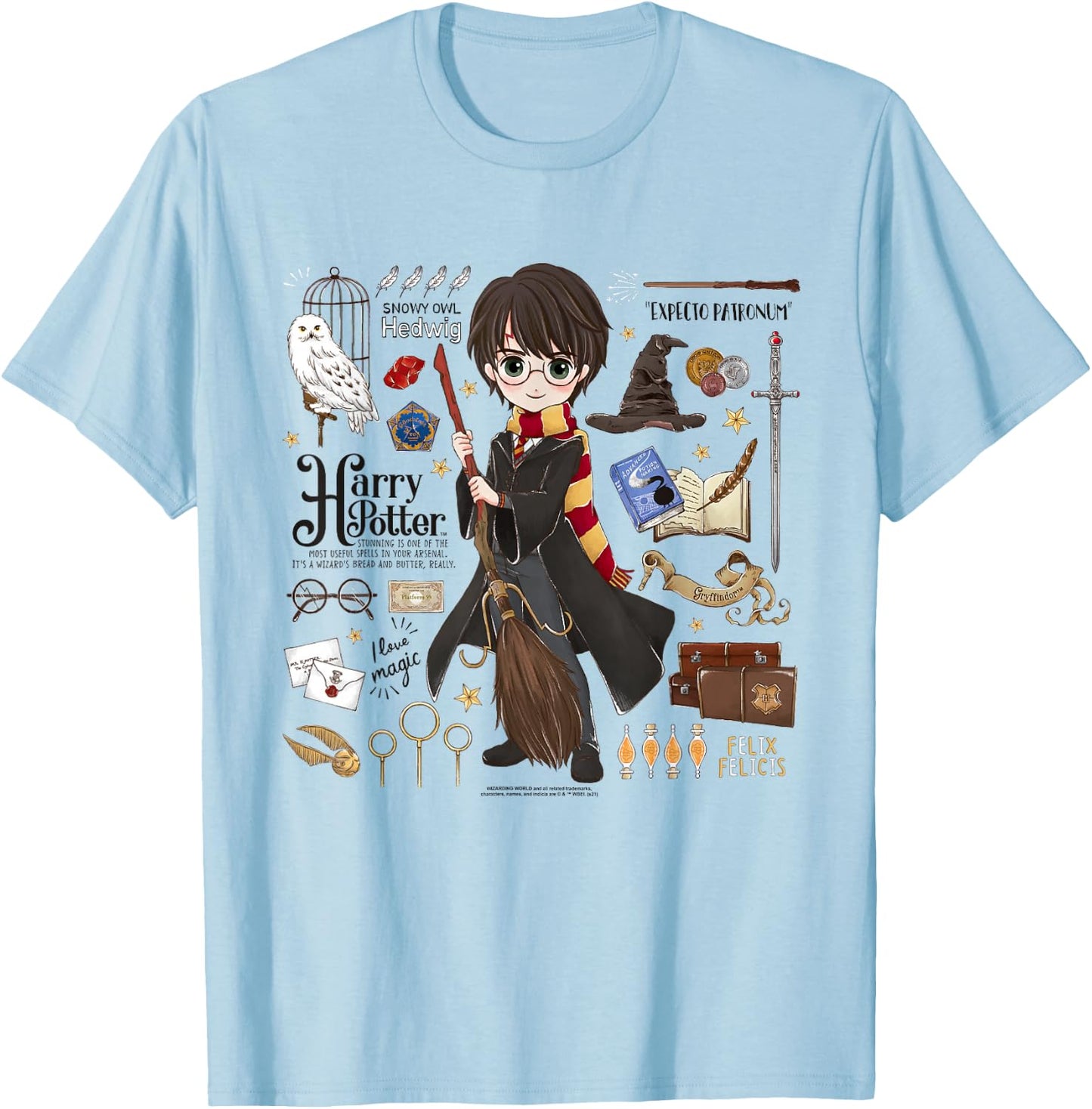 Harry Potter Everything That is Harry Potter T-Shirt - T-Shirt | Light Blue