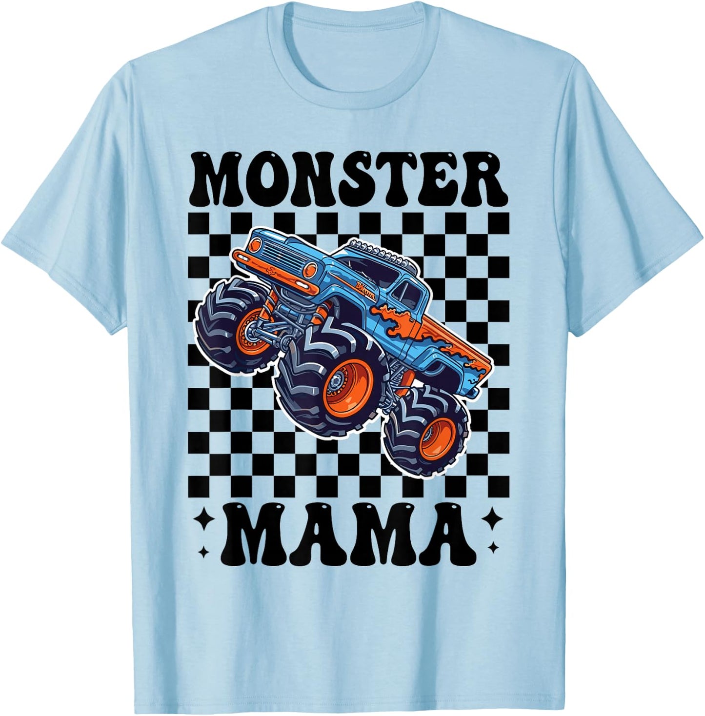 Monster Truck Mama Mom Monster Truck Lovers T-Shirt - T-Shirt | Light Blue