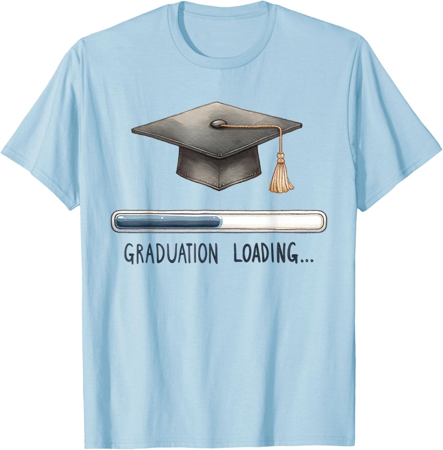 Graduation Loading T-Shirt - T-Shirt | Light Blue