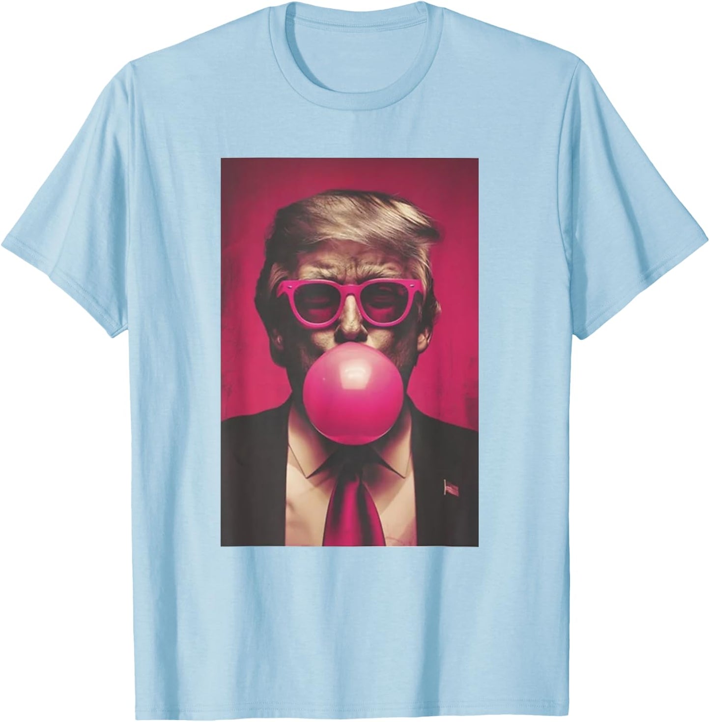 President Donald Trump Bubble Gum 2024 T-Shirt - T-Shirt | Light Blue