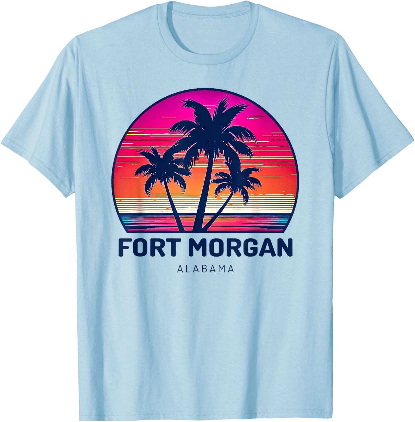Fort Morgan Alabama T-Shirt - T-Shirt | Light Blue