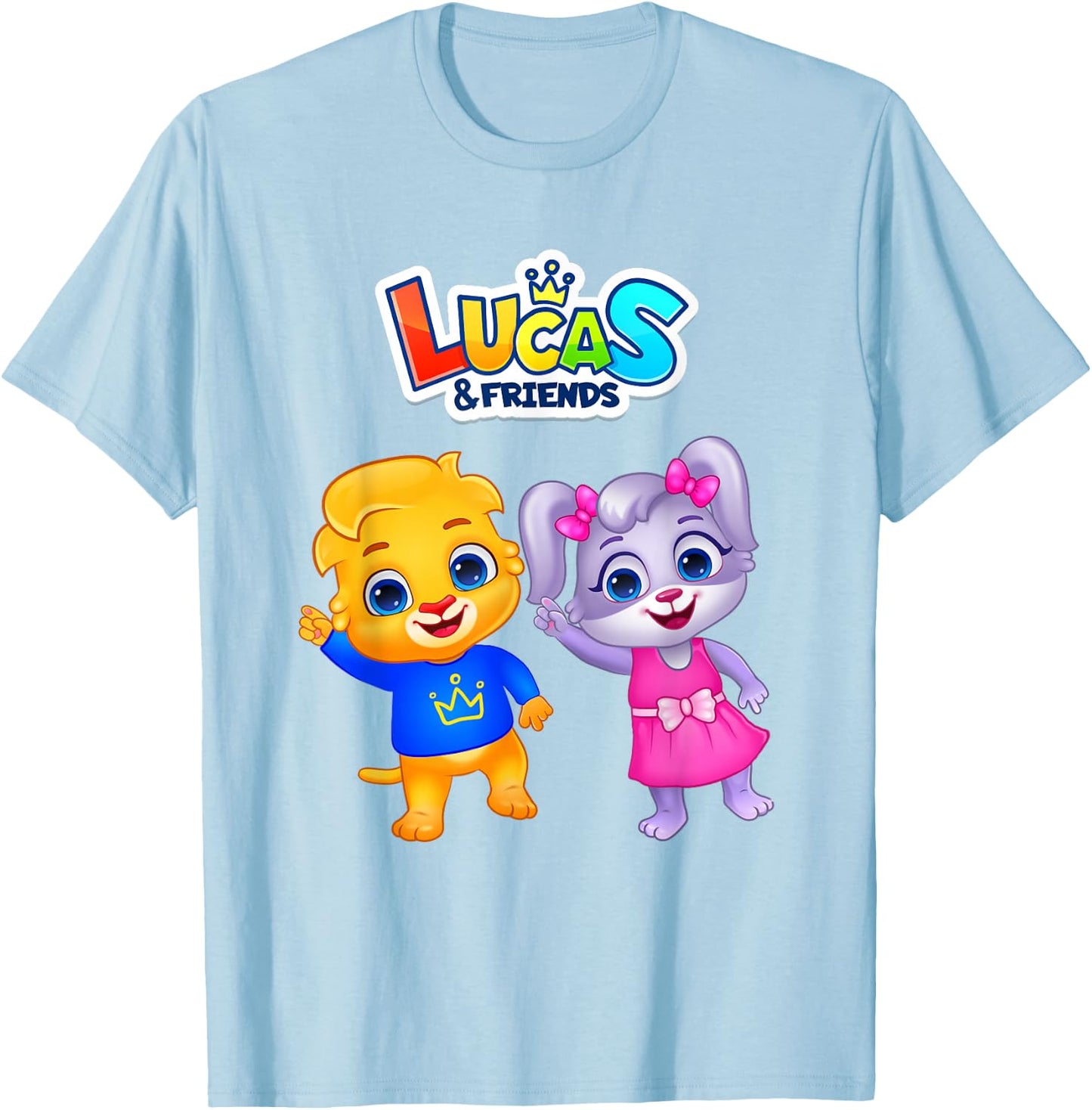 Friendship and Fun | Lucas & Friends By RV AppStudios T-Shirt - T-Shirt | Light Blue