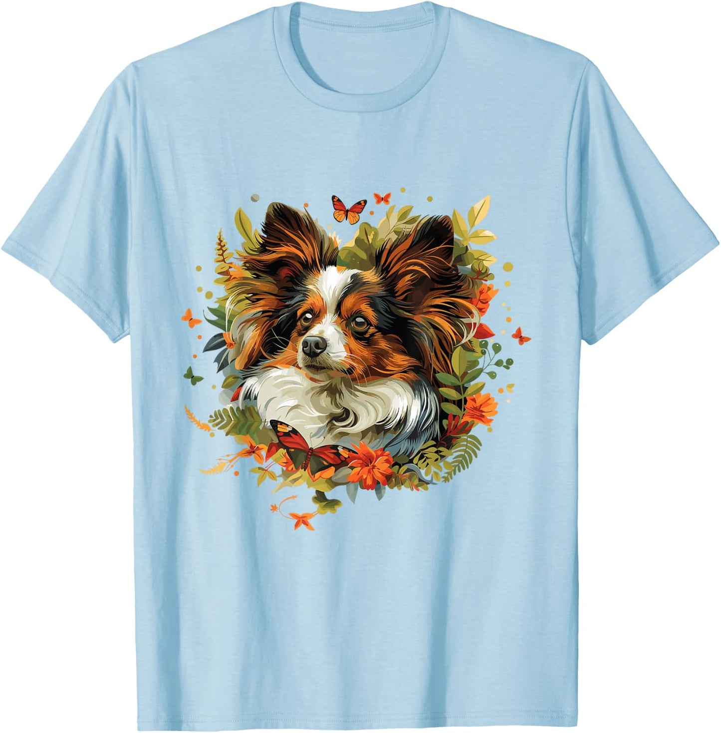 Naturecore - autumnal Papillon T-Shirt - T-Shirt | Light Blue