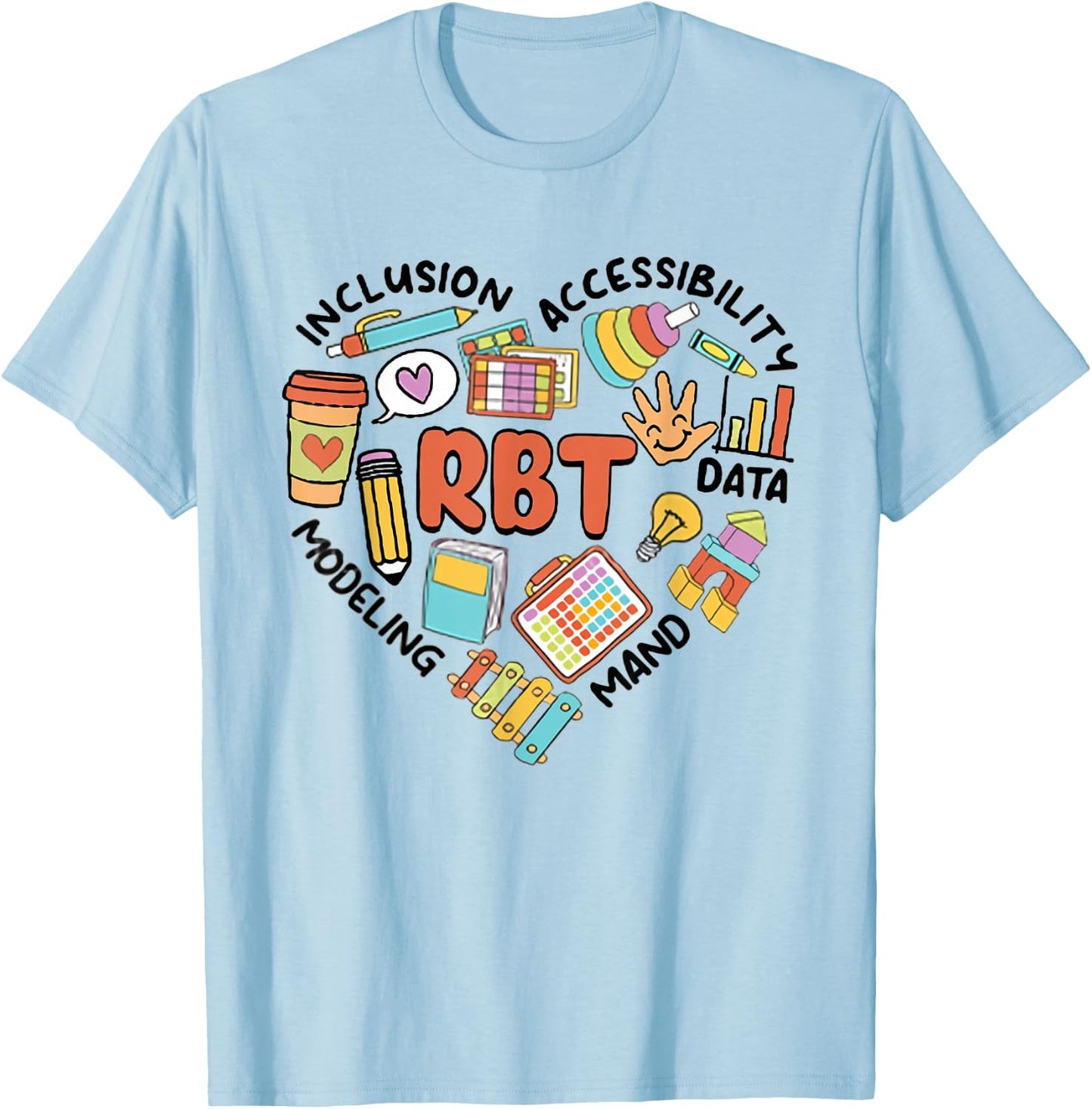 Retro Register Behavior Technician RBT Analyst ABA Therapist T-Shirt - T-Shirt | Light Blue