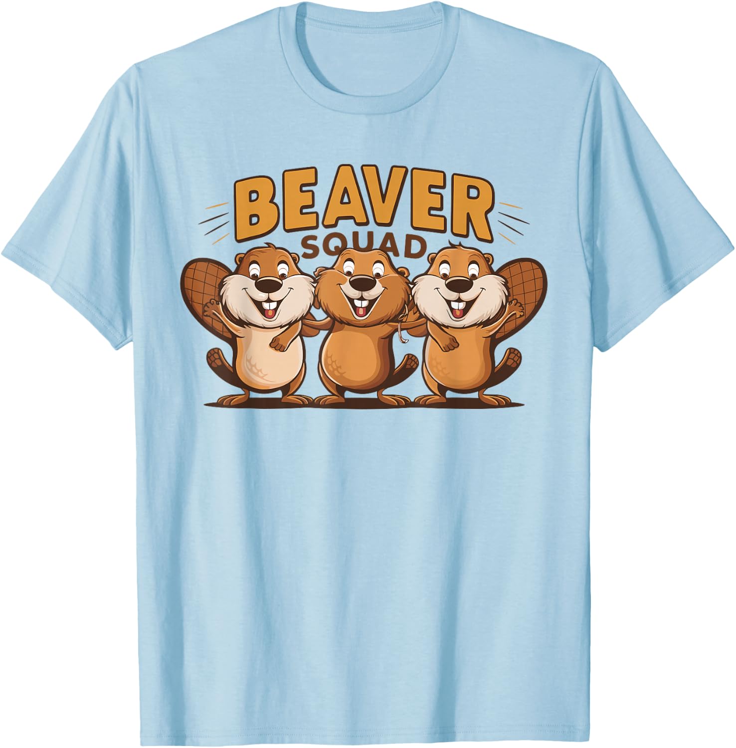 Beaver Squad Kids T-Shirt - T-Shirt | Light Blue