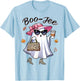Cute Funny Boo-Jee Ghost Halloween Boujee Women Girls T-Shirt - T-Shirt | Light Blue