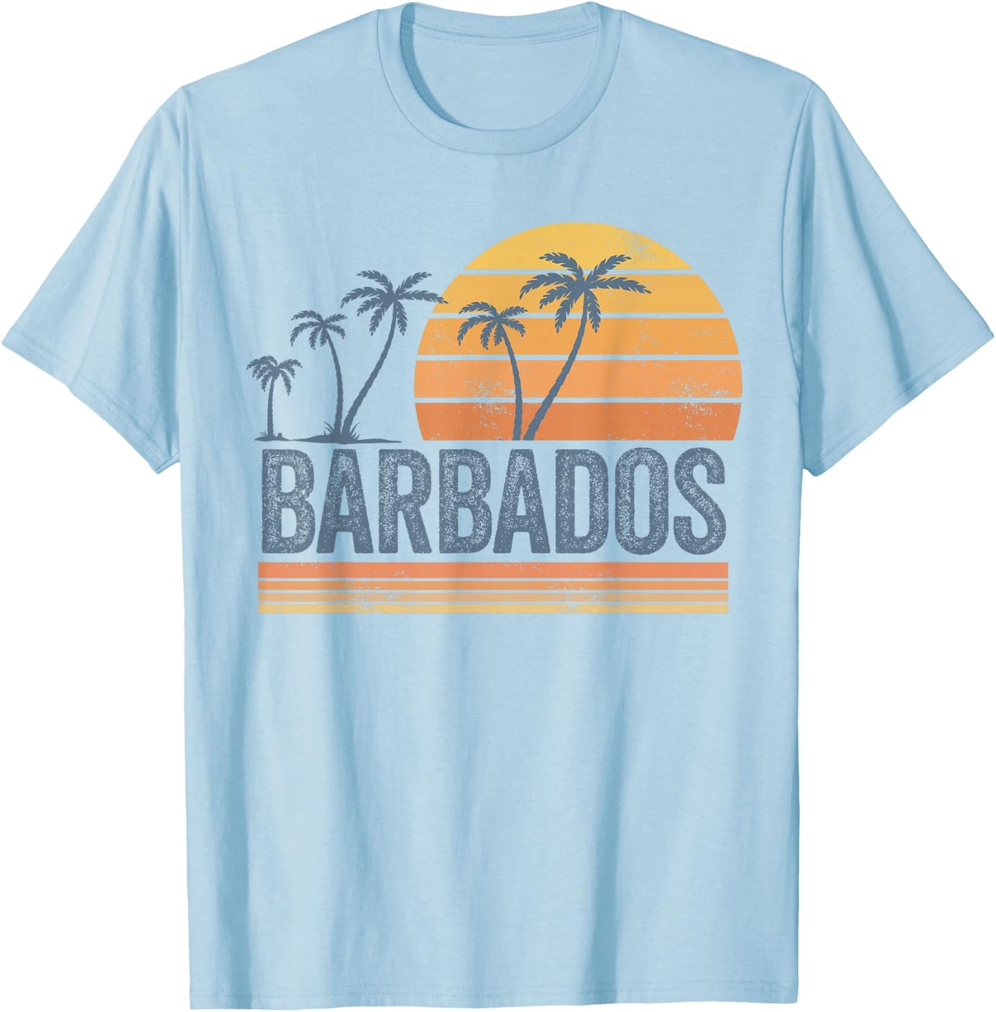 The Barbados Souvenir Barbadians Bajan Travel Men Women Boy T-Shirt - T-Shirt | Light Blue