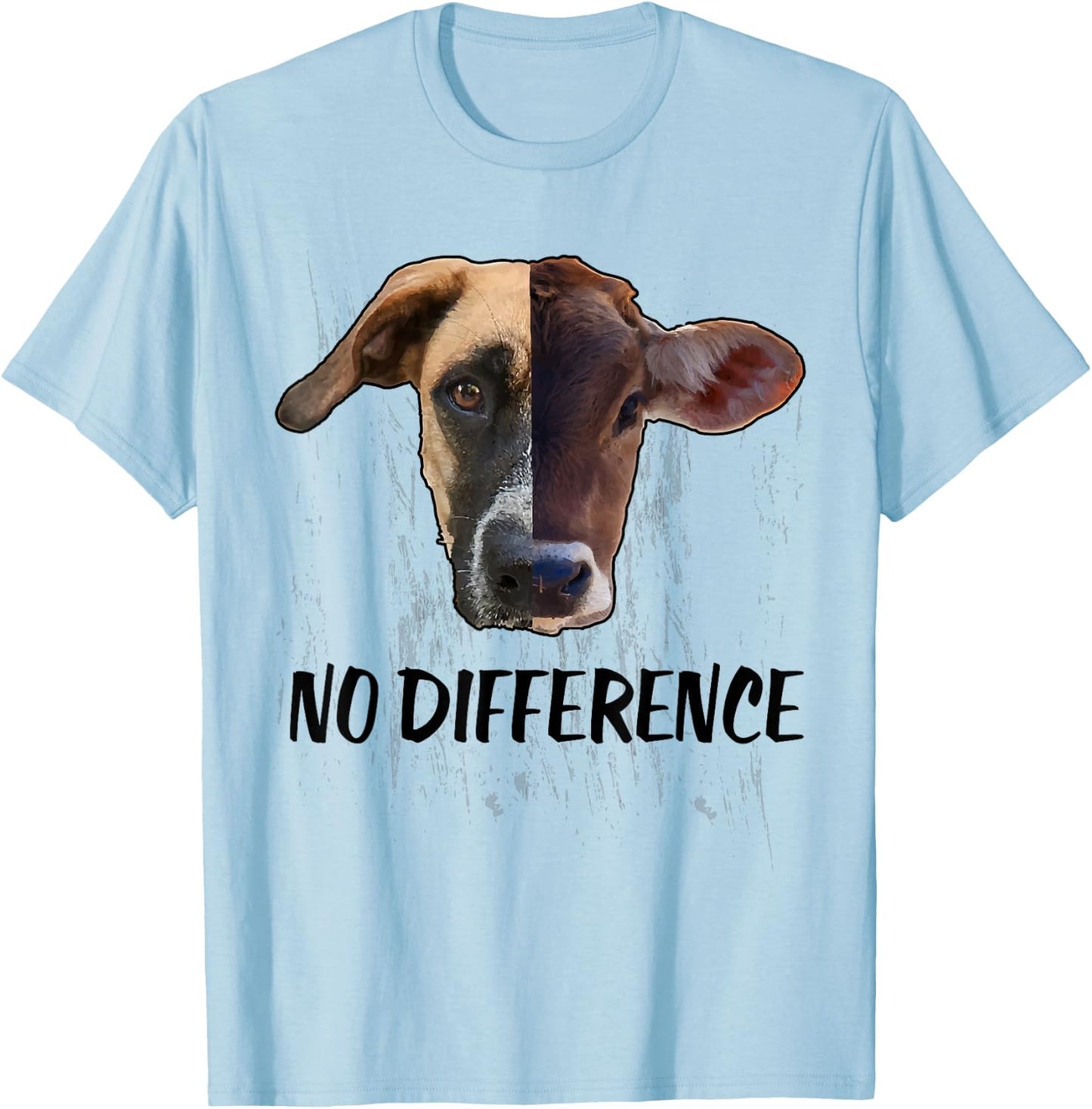 No Difference Shirt Vegan Apparel Women Difference Vegan T-Shirt - T-Shirt | Light Blue