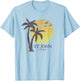 St John USVI Souvenir Colorful Beach Sunset T-Shirt - T-Shirt | Light Blue