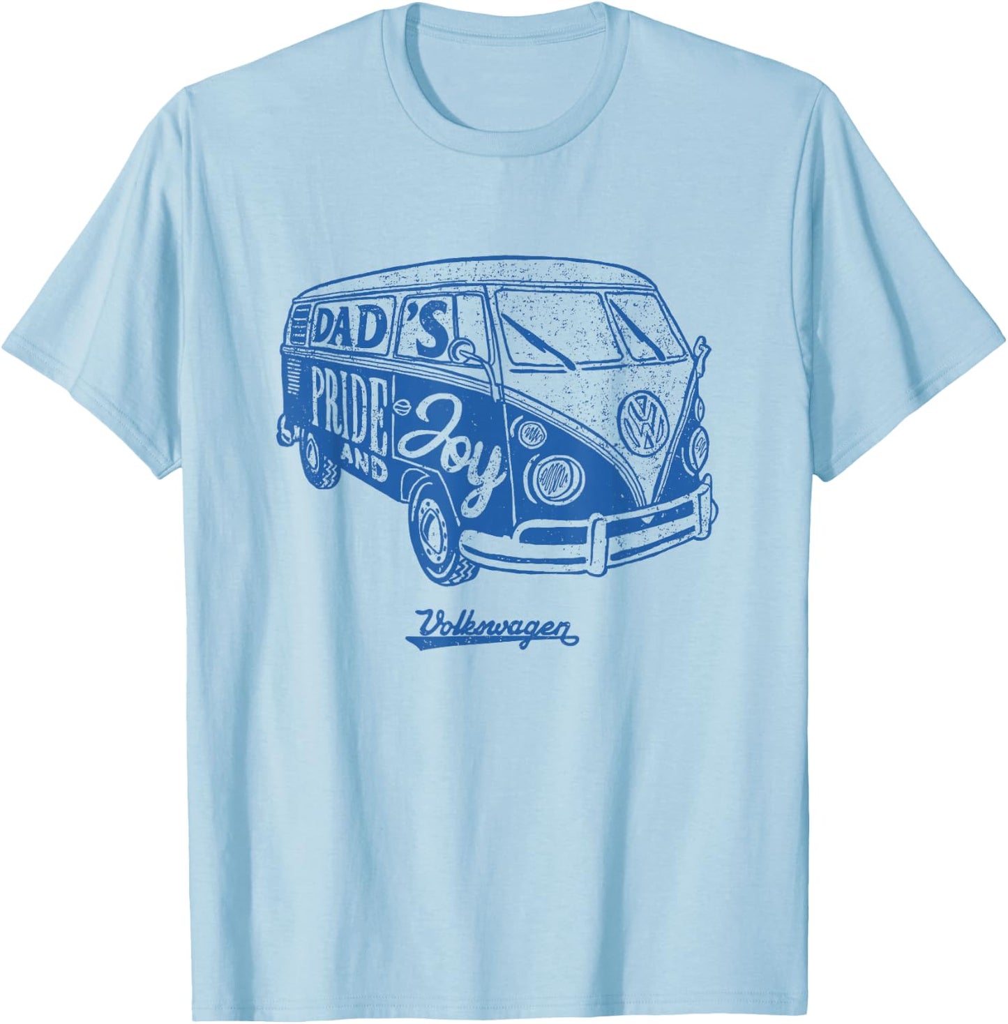 Volkswagen Dad's Pride And Joy Camper T-Shirt - T-Shirt | Light Blue