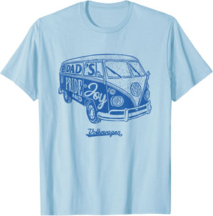Volkswagen Dad's Pride And Joy Camper T-Shirt - T-Shirt | Light Blue