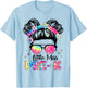 Little Miss Pre-K Girls Kids Back To School Preschool T-Shirt - T-Shirt | Light Blue