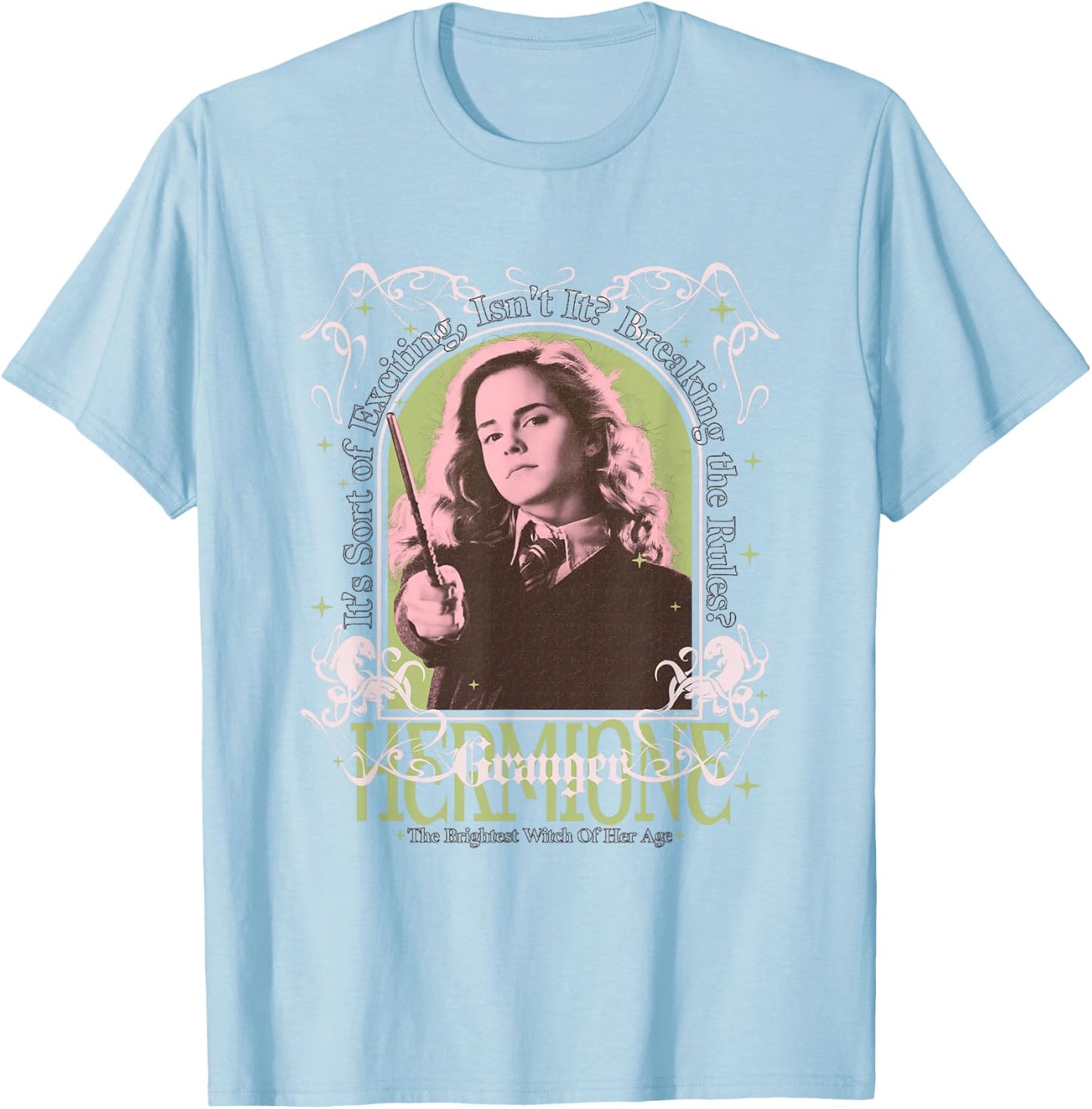 Harry Potter Hermione Granger Brightest Witch Of Her Age T-Shirt - T-Shirt | Light Blue