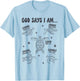 God Says I Am Sea Turtle Lover Men Women Christian T-Shirt - T-Shirt | Light Blue