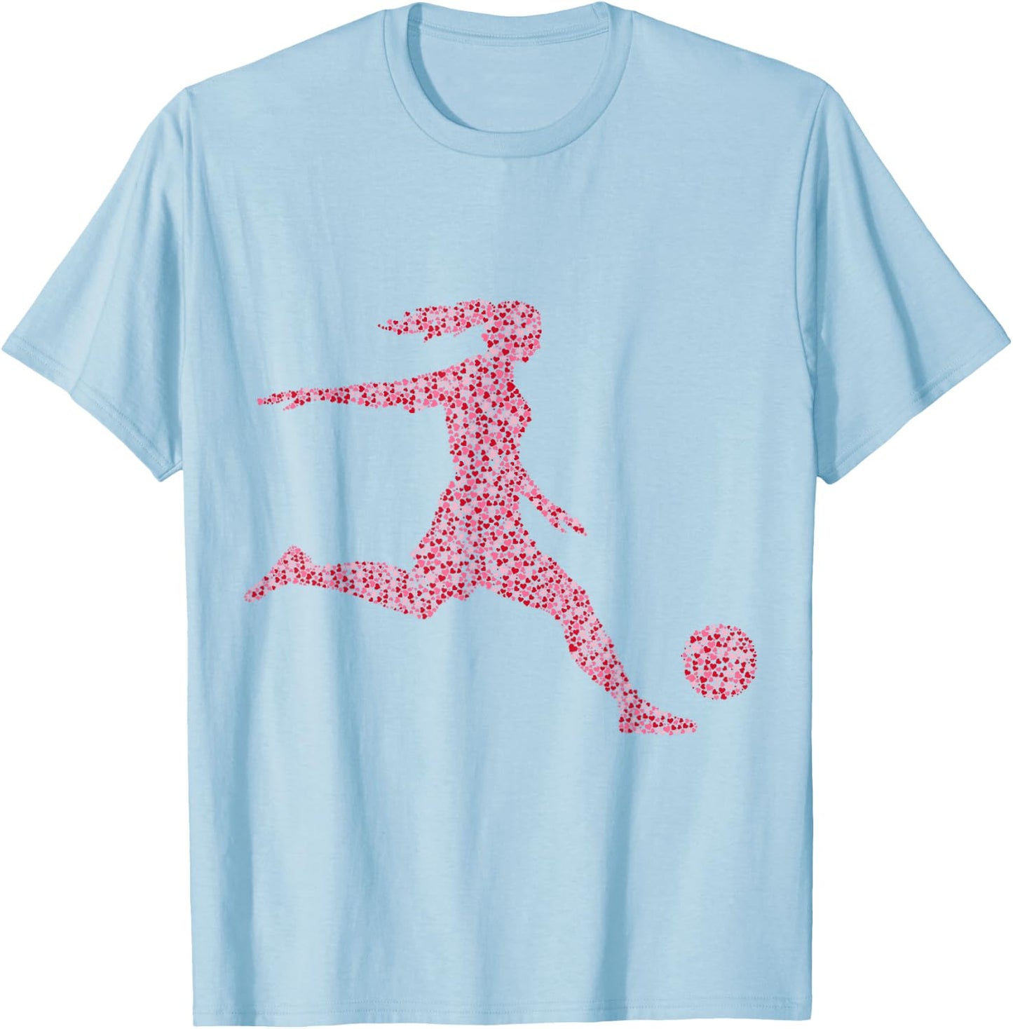 Football Girl's Football, Football, Footballer, Women T-Shirt - T-Shirt | Light Blue