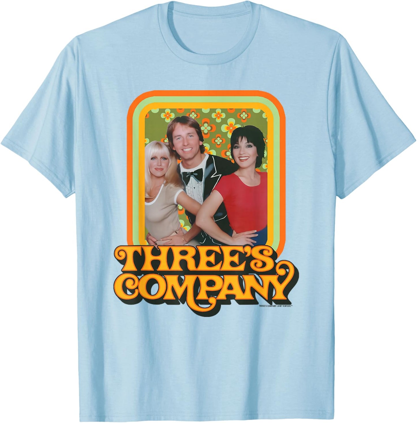 Three's Company Roomies Vintage Eighties Classic T-Shirt - T-Shirt | Light Blue