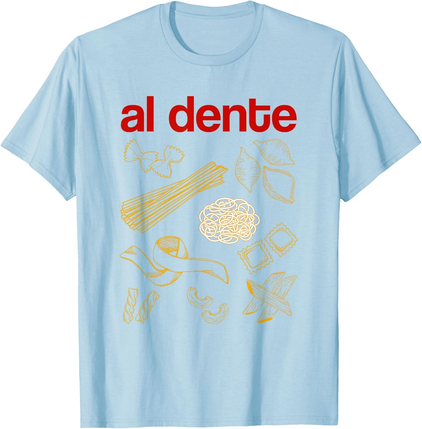 Al Dente Pasta Italian T-Shirt - T-Shirt | Light Blue