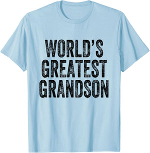 World's Greatest Grandson T-Shirt - T-Shirt | Light Blue