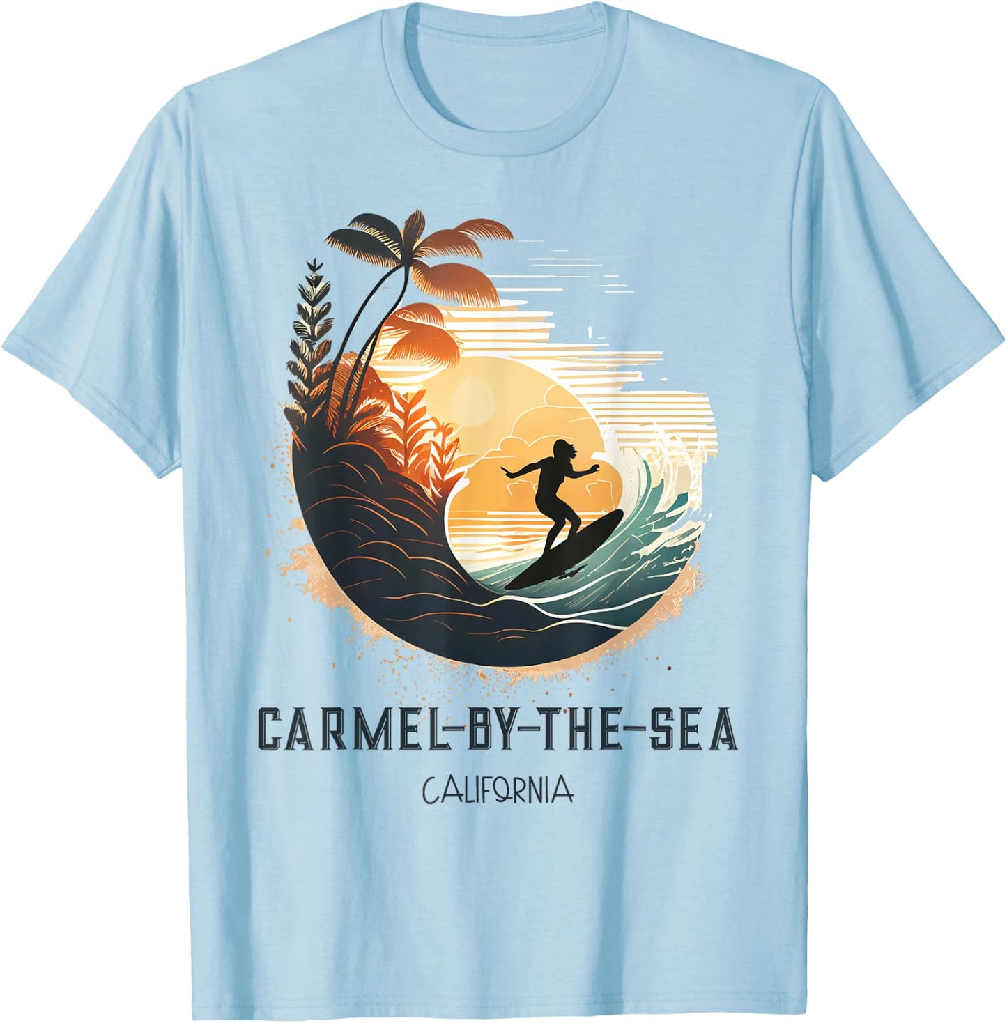 Carmel By The Sea California T-Shirt - T-Shirt | Light Blue