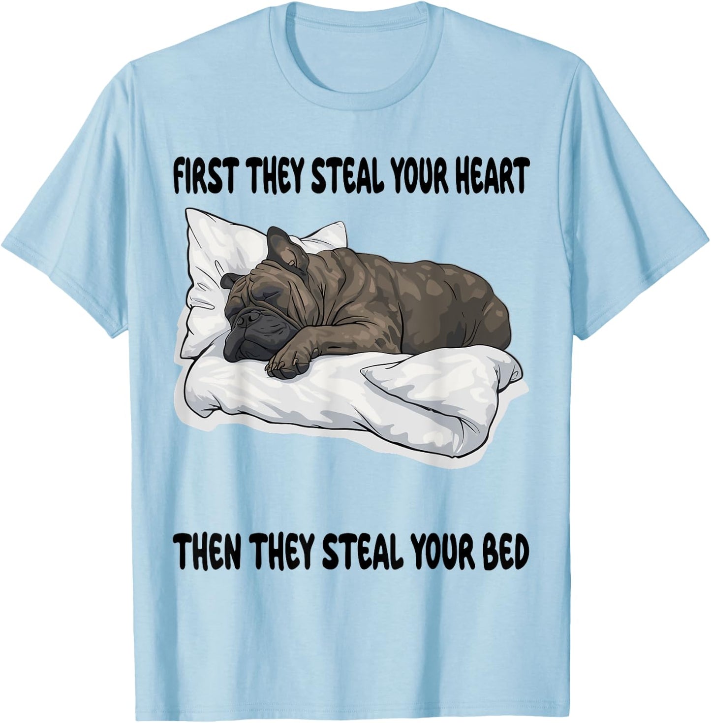 Cane Corso Sleeping Pajamas Nightgown T-Shirt - T-Shirt | Light Blue