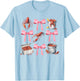 Pink Bow Cute Coquette Crawfish Boil Y2K Girl Aesthetic T-Shirt - T-Shirt | Light Blue
