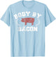 Body By Bacon Pig Vintage Collegiate T-Shirt - T-Shirt | Light Blue