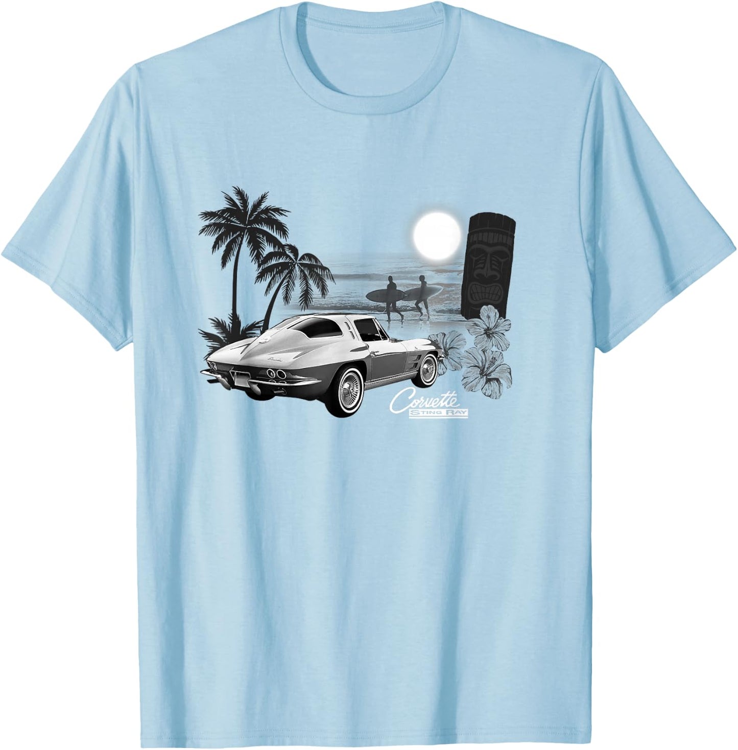 Chevrolet Corvette Sting Ray | #35394 T-Shirt - T-Shirt | Light Blue