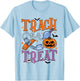 Trach Or Treat Er Nurse Halloween Respiratory Therapist T-Shirt - T-Shirt | Light Blue