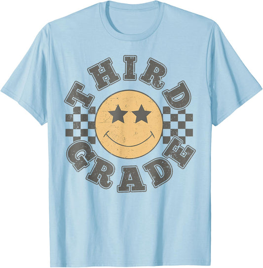Third Grade 3rd Grade First Day Of 3rd Grade Teachers T-Shirt - T-Shirt | Light Blue